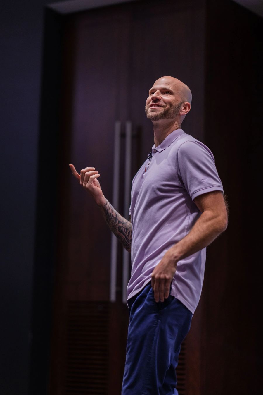 Jordan speaking at TCU